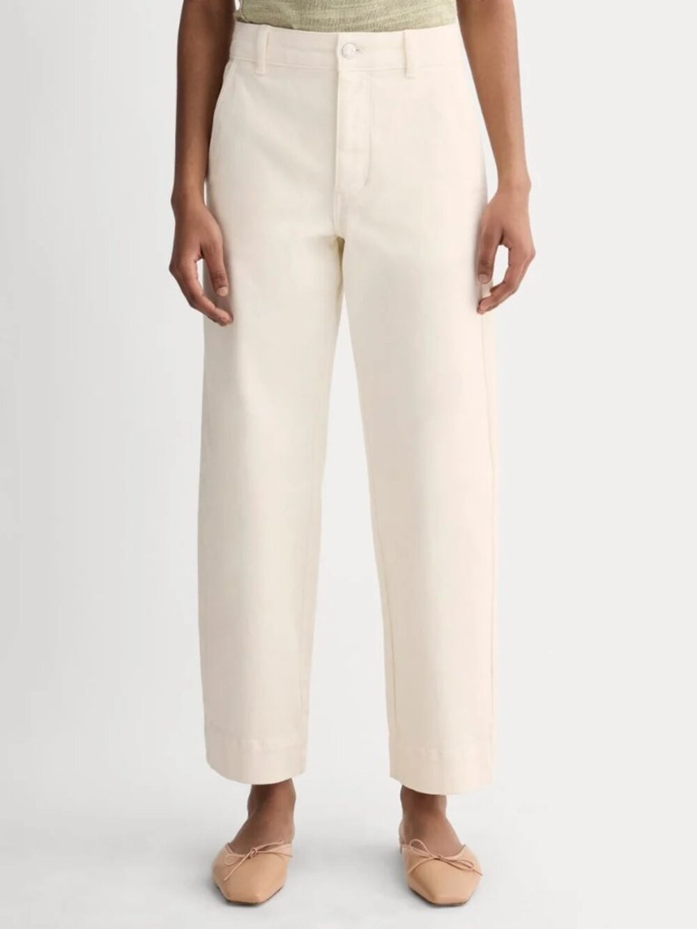 Everlane utility straight leg pant in bone (6R, like new)